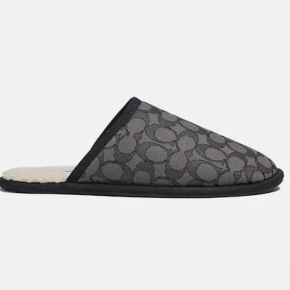BRAND NEW Coach Men’s Slipper In Signature Jacquard Size 8 - Picture 2 of 5